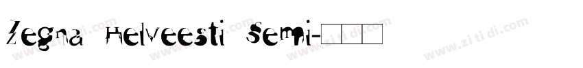 Zegna Helveesti Semi字体转换